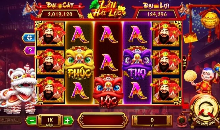 Tham Gia Nổ Hũ Lân Hái Lộc Tại 123B: Cơ Hội Trúng Jackpot Khủng! 2 Giao diện chơi Nổ Hũ Lân Hái Lộc tại 123B