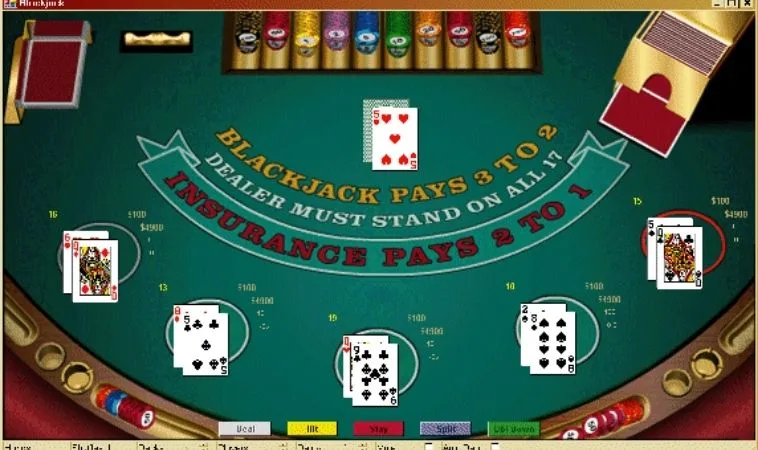 Tham Gia Blackjack Tại 123B: Chinh Phục Thắng Lớn 2 Giao diện chơi Blackjack tại 123B